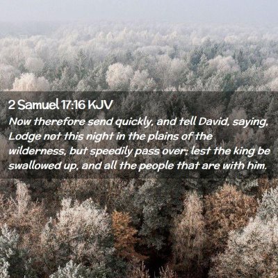 2 Samuel 17:16 KJV Free Bible Images