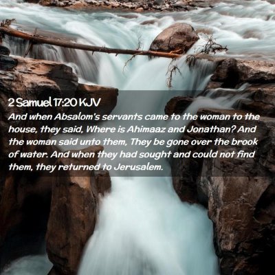 2 Samuel 17:20 KJV Free Bible Images