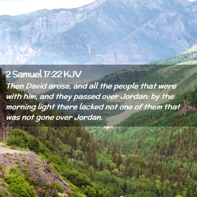 2 Samuel 17:22 KJV Free Bible Images