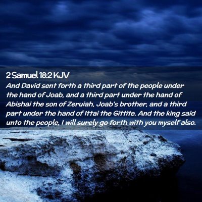 2 Samuel 18:2 KJV Free Bible Images