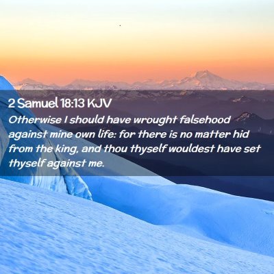 2 Samuel 18:13 KJV Free Bible Images