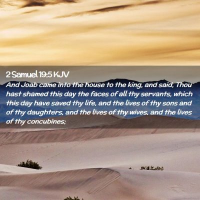 2 Samuel 19:5 KJV Free Bible Images