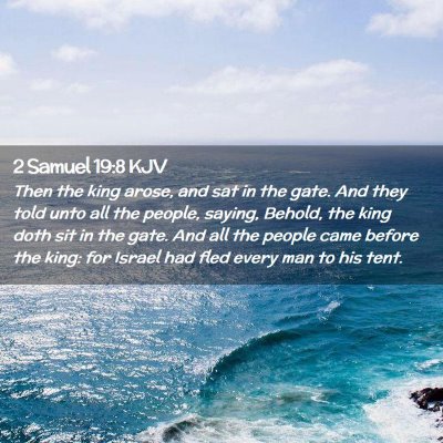 2 Samuel 19:8 KJV Free Bible Images