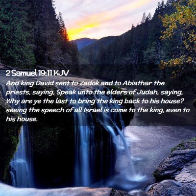 2 Samuel 19:11 KJV Free Bible Images