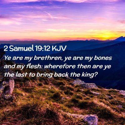 2 Samuel 19:12 KJV Free Bible Images