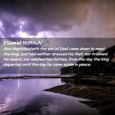 2 Samuel 19:24 KJV Free Bible Images