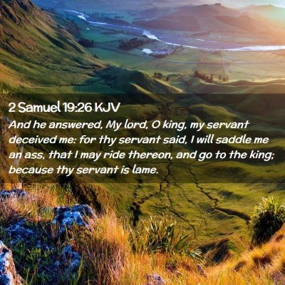 2 Samuel 19:26 KJV Free Bible Images