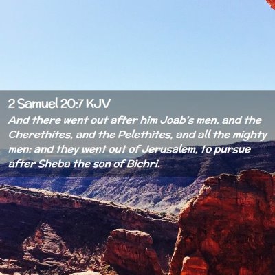 2 Samuel 20:7 KJV Free Bible Images