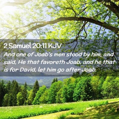 2 Samuel 20:11 KJV Free Bible Images