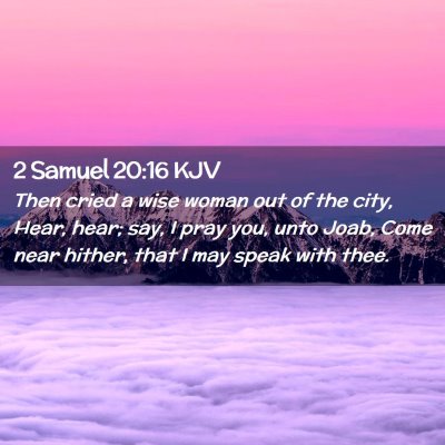 2 Samuel 20:16 KJV Free Bible Images