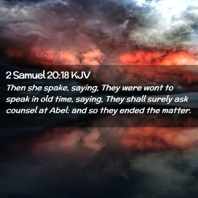 2 Samuel 20:18 KJV Free Bible Images