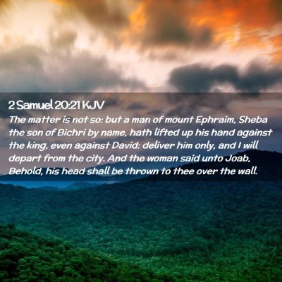 2 Samuel 20:21 KJV Free Bible Images