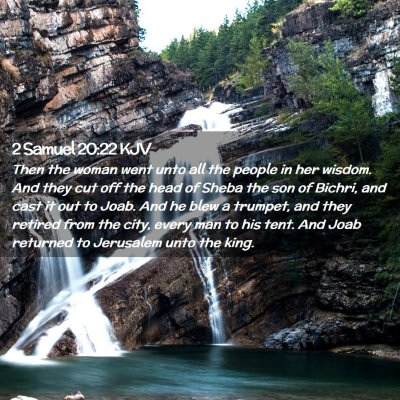 2 Samuel 20:22 KJV Free Bible Images