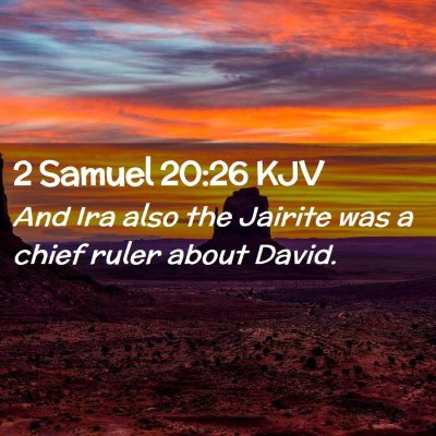 2 Samuel 20:26 KJV Free Bible Images