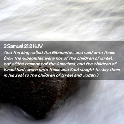 2 Samuel 21:2 KJV Free Bible Images