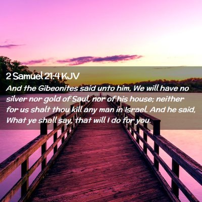 2 Samuel 21:4 KJV Free Bible Images