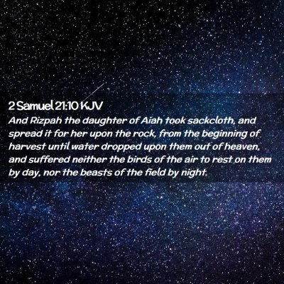 2 Samuel 21:10 KJV Free Bible Images