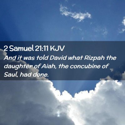 2 Samuel 21:11 KJV Free Bible Images