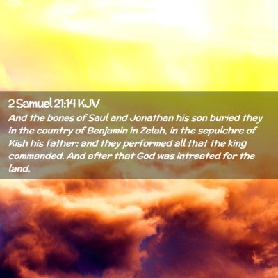 2 Samuel 21:14 KJV Free Bible Images