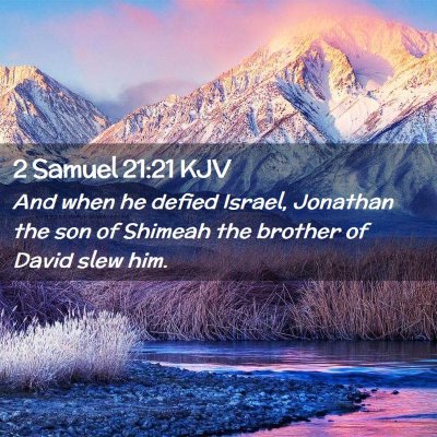 2 Samuel 21:21 KJV Free Bible Images