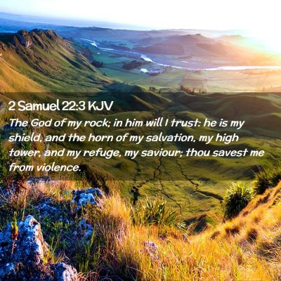 2 Samuel 22:3 KJV Free Bible Images