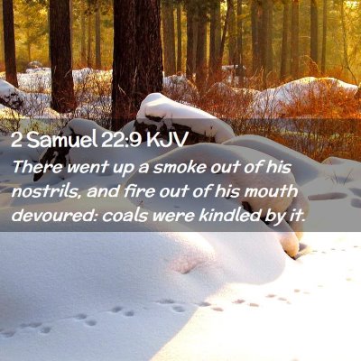 2 Samuel 22:9 KJV Free Bible Images