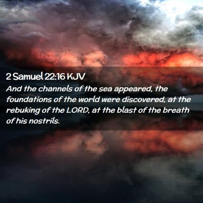 2 Samuel 22:16 KJV Free Bible Images