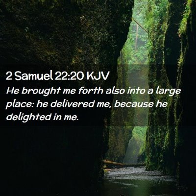 2 Samuel 22:20 KJV Free Bible Images