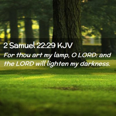 2 Samuel 22:29 KJV Free Bible Images