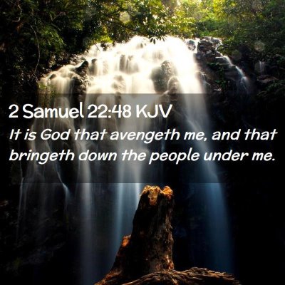 2 Samuel 22:48 KJV Free Bible Images