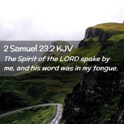 2 Samuel 23:2 KJV Free Bible Images