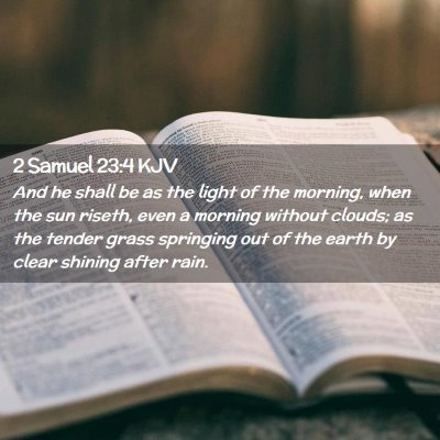 2 Samuel 23:4 KJV Free Bible Images