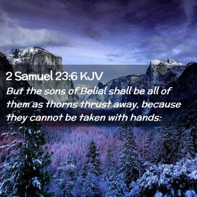 2 Samuel 23:6 KJV Free Bible Images