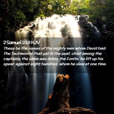 2 Samuel 23:8 KJV Free Bible Images