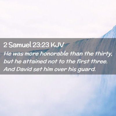 2 Samuel 23:23 KJV Free Bible Images