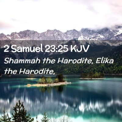 2 Samuel 23:25 KJV Free Bible Images