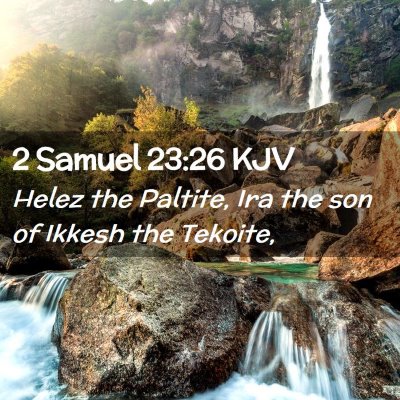 2 Samuel 23:26 KJV Free Bible Images