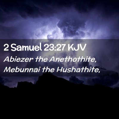 2 Samuel 23:27 KJV Free Bible Images