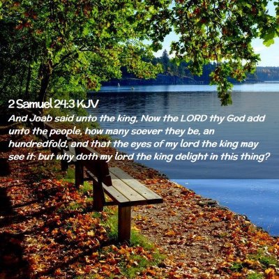 2 Samuel 24:3 KJV Free Bible Images