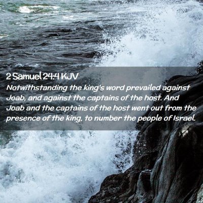 2 Samuel 24:4 KJV Free Bible Images