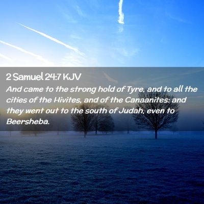 2 Samuel 24:7 KJV Free Bible Images