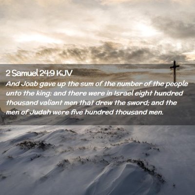 2 Samuel 24:9 KJV Free Bible Images