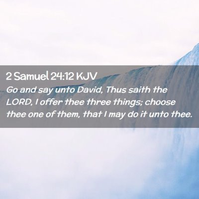 2 Samuel 24:12 KJV Free Bible Images