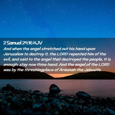 2 Samuel 24:16 KJV Free Bible Images