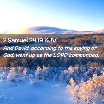 2 Samuel 24:19 KJV Free Bible Images