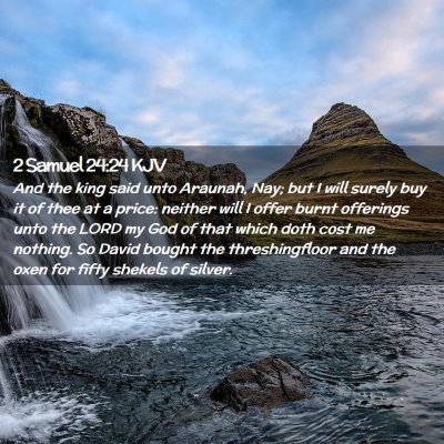 2 Samuel 24:24 KJV Free Bible Images