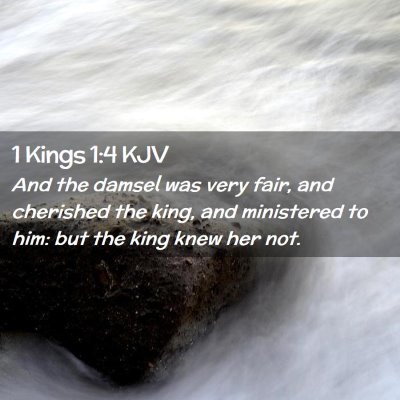 1 Kings 1:4 KJV Free Bible Images