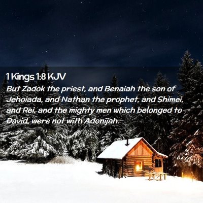 1 Kings 1:8 KJV Free Bible Images