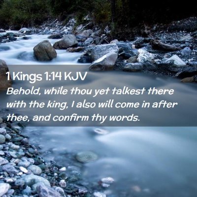 1 Kings 1:14 KJV Free Bible Images