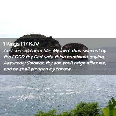 1 Kings 1:17 KJV Free Bible Images